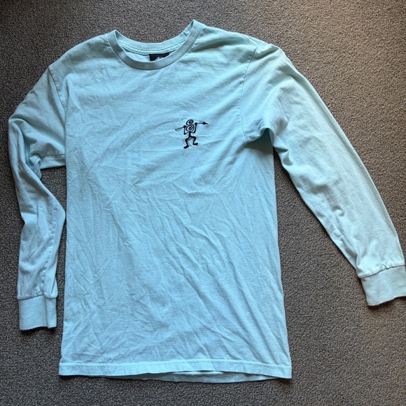 STUSSY Long Sleeve Crew Neck Tshirt Grunge Skate 90s Y2k Indie Urban | Size S - Picture 11 of 13